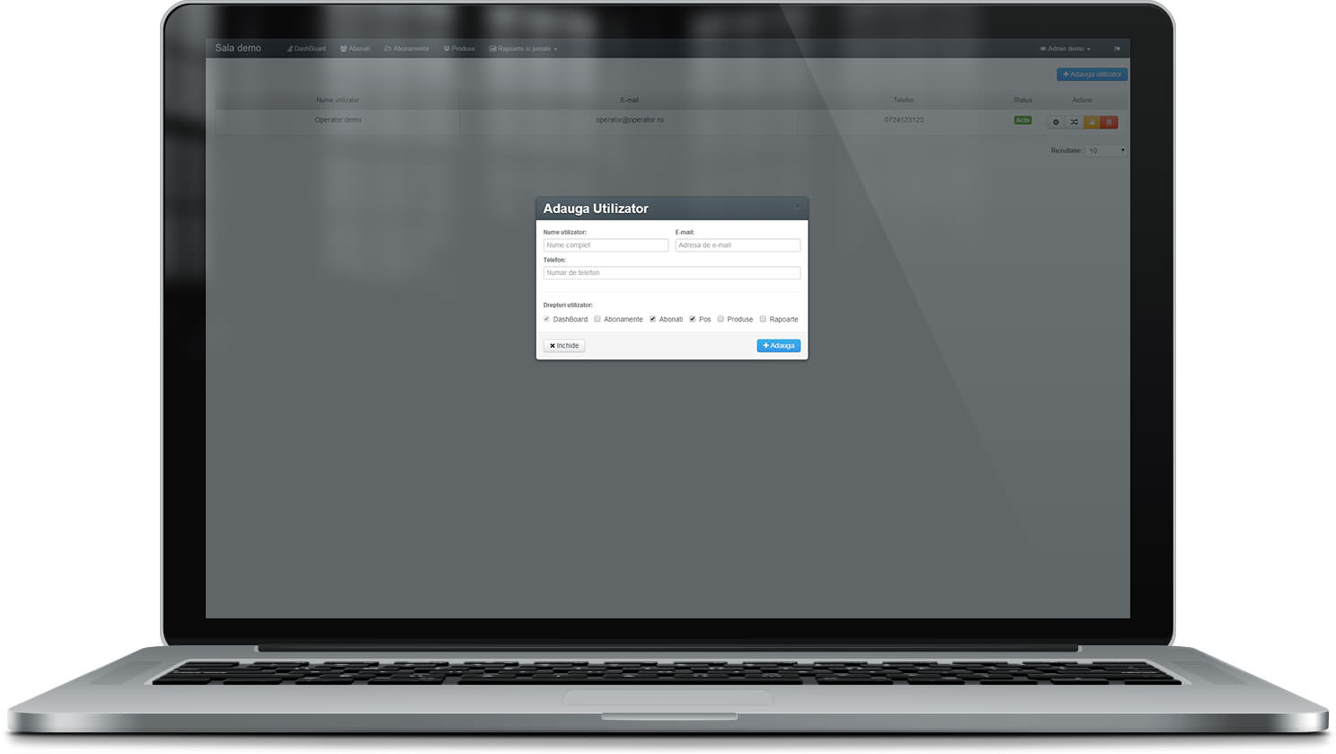 Adauga utilizator nou