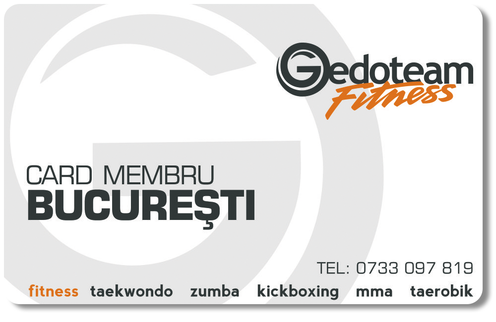 Card de membru Gedoteam Bucuresti